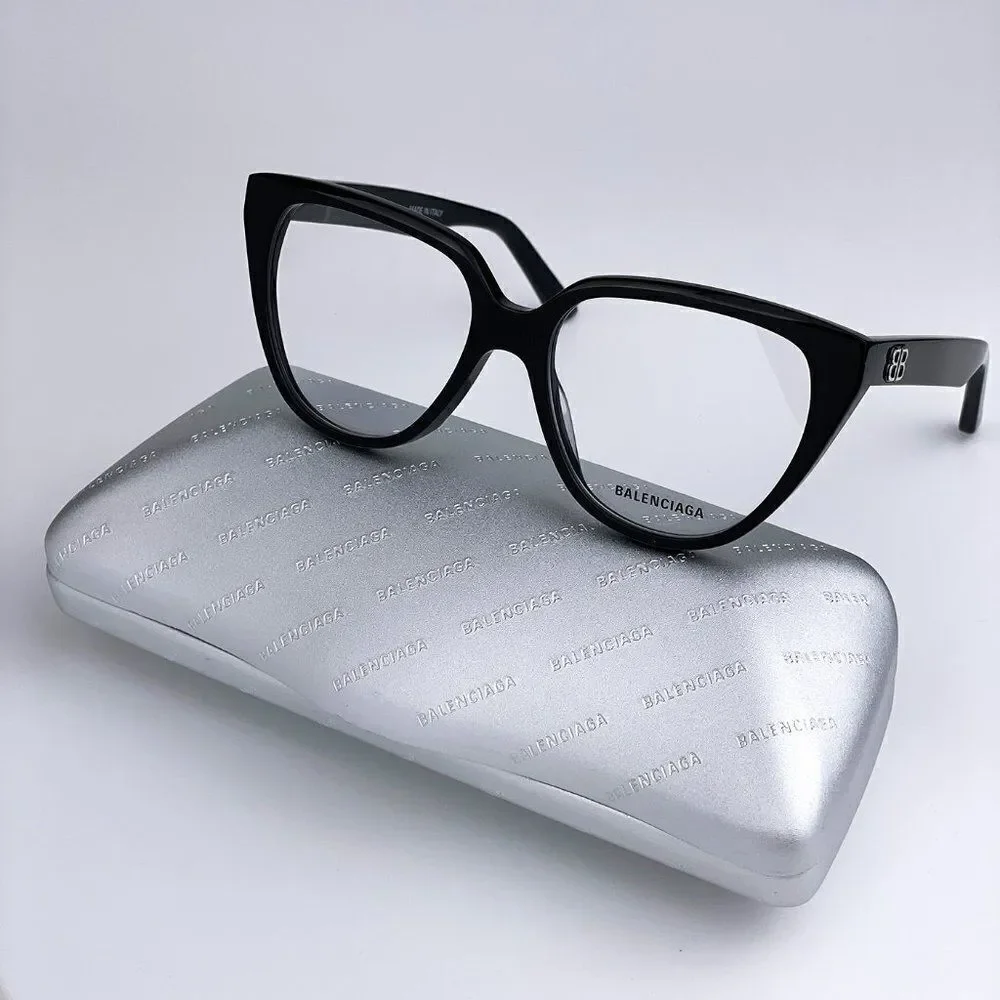 SALE! NEW Balenciaga Everyday BB0129O 001  Black Butterfly Women Eyeglasses
